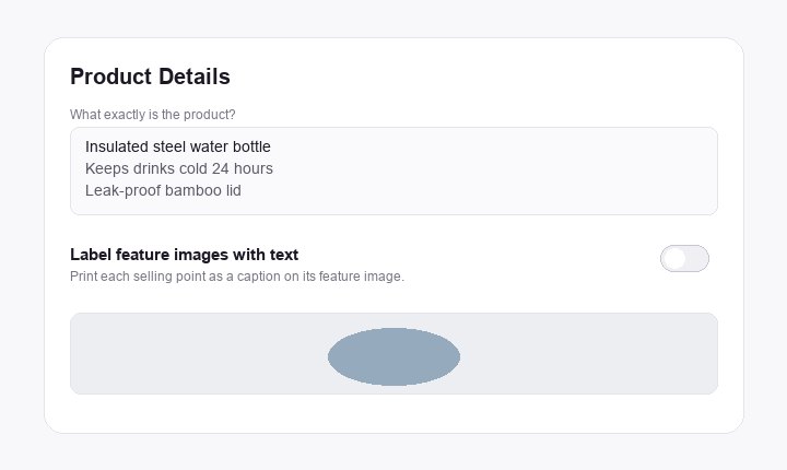 Feature text toggle walkthrough