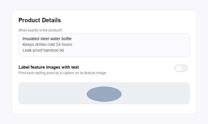 Feature text toggle walkthrough